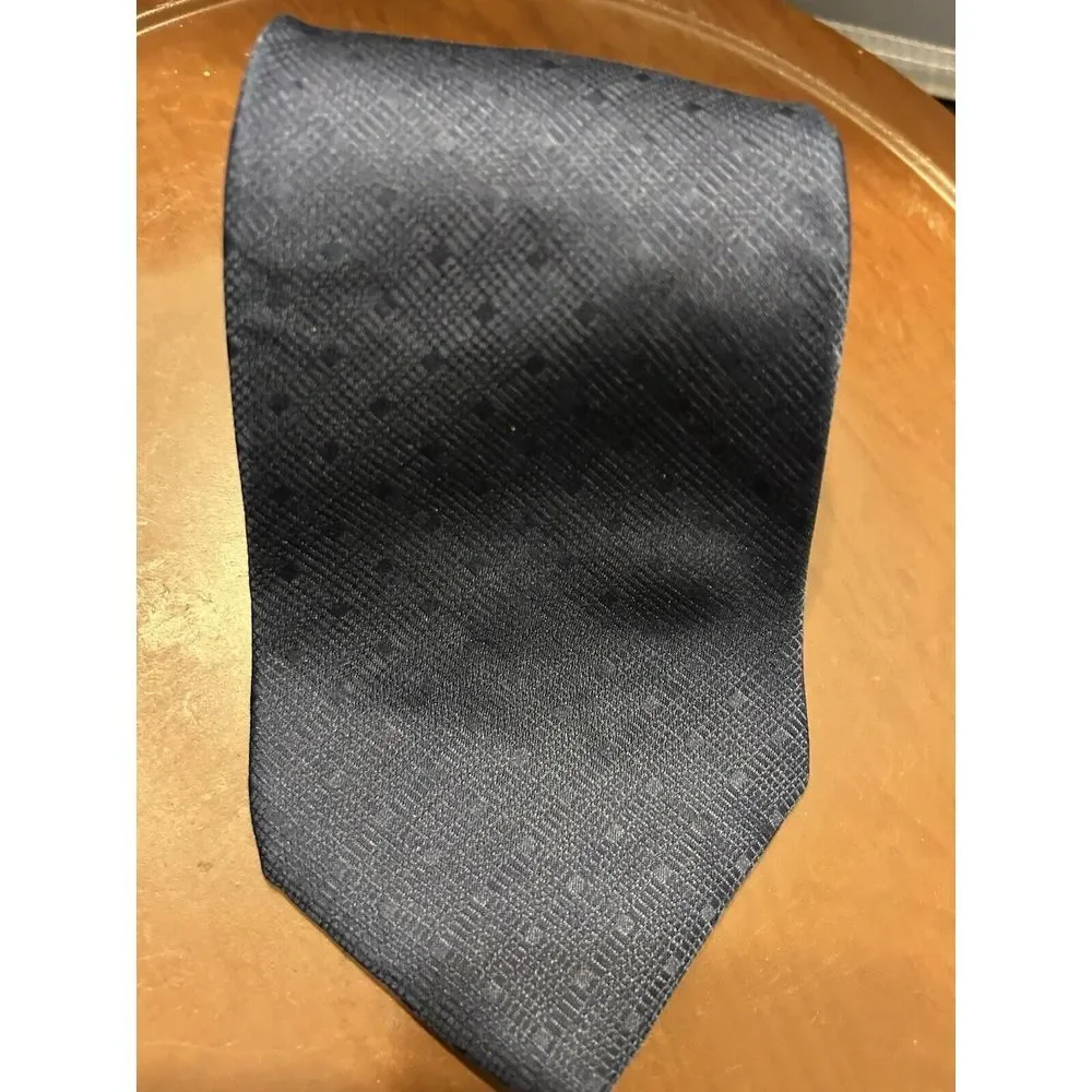 Buckingham Mens‎ Tie Necktie Blue 100% Italian Silk Imported